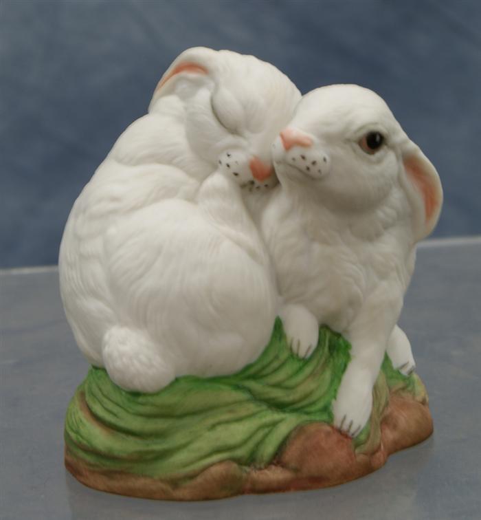 Appraisal: Boehm Rabbit snuggling tall Estimate -