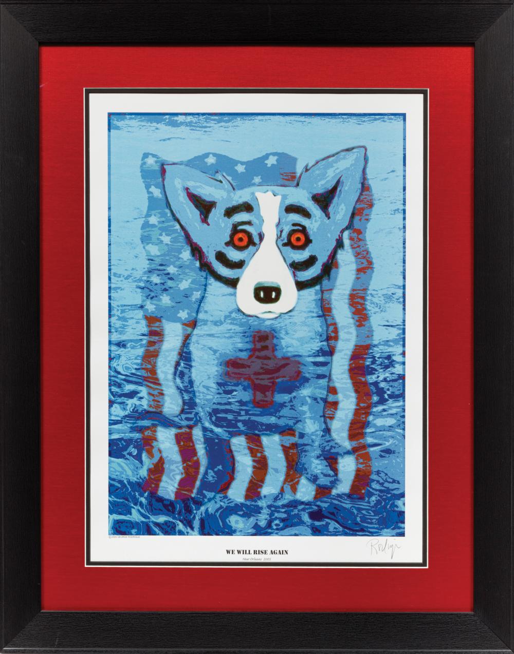 Appraisal: George Rodrigue American Louisiana - We Will Rise Again silkscreen