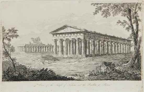 Appraisal: John Scandrett Harford - View of the Temple of Neptune