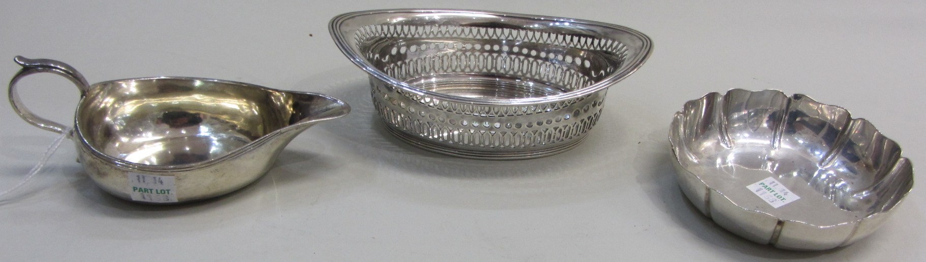 Appraisal: Silver comprising a pap boat converted for use as a