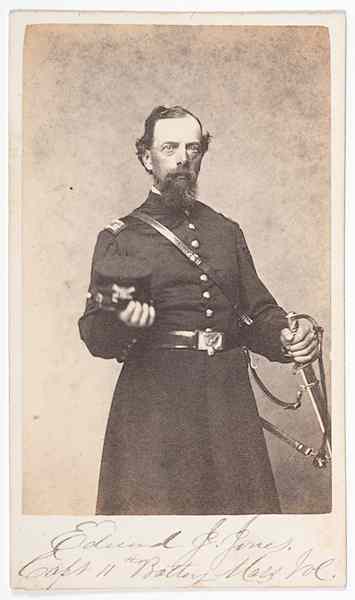 Appraisal: Civil War - CDV CDV of Capt Edward J Jones