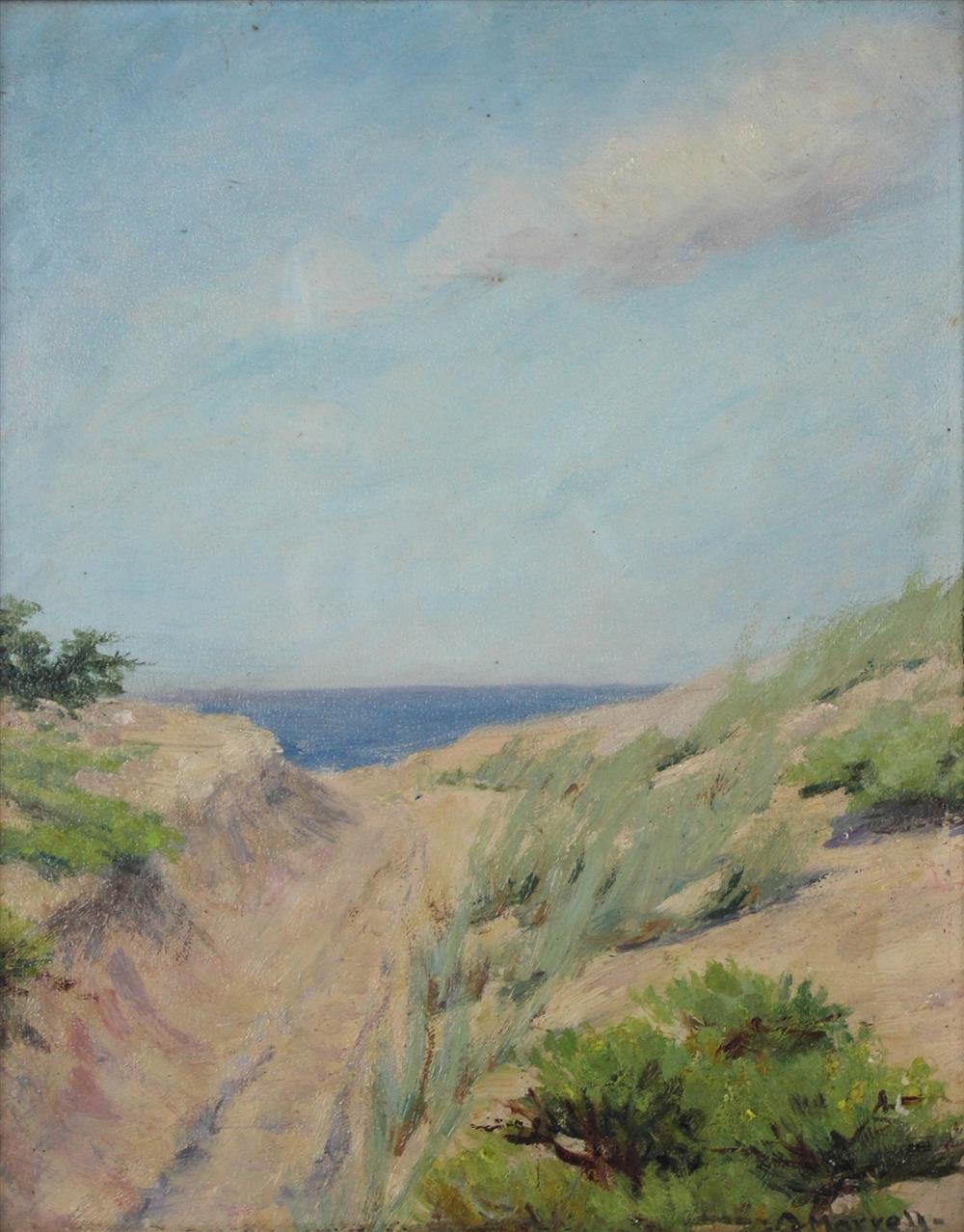 Appraisal: O MORRELL SAND DUNES Oil on board x in Framed