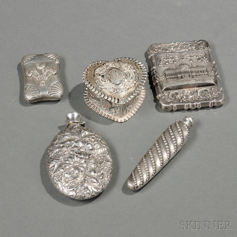 Appraisal: Five Small American Silver Items two late th century Gorham