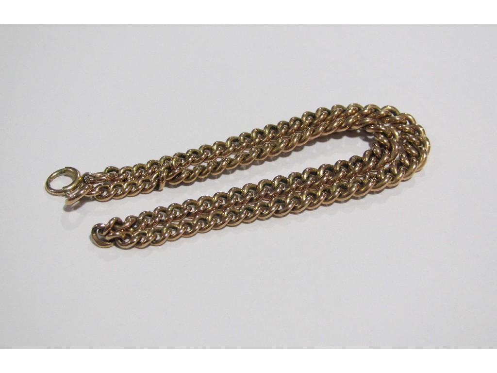 Appraisal: A Victorian ct rose gold graduating curb link Albert chain