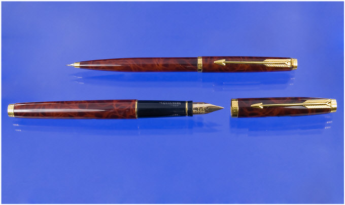 Appraisal: Parker A Parker Thuya set of Fountain Pen and Pencil