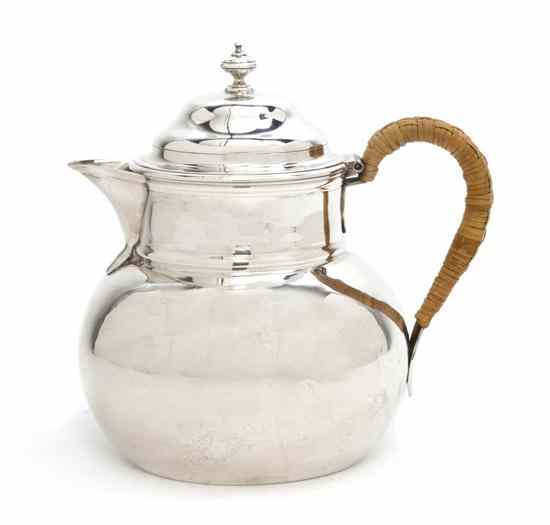 Appraisal: An English Silver Teapot Thomas Whipham Charles Wright London the