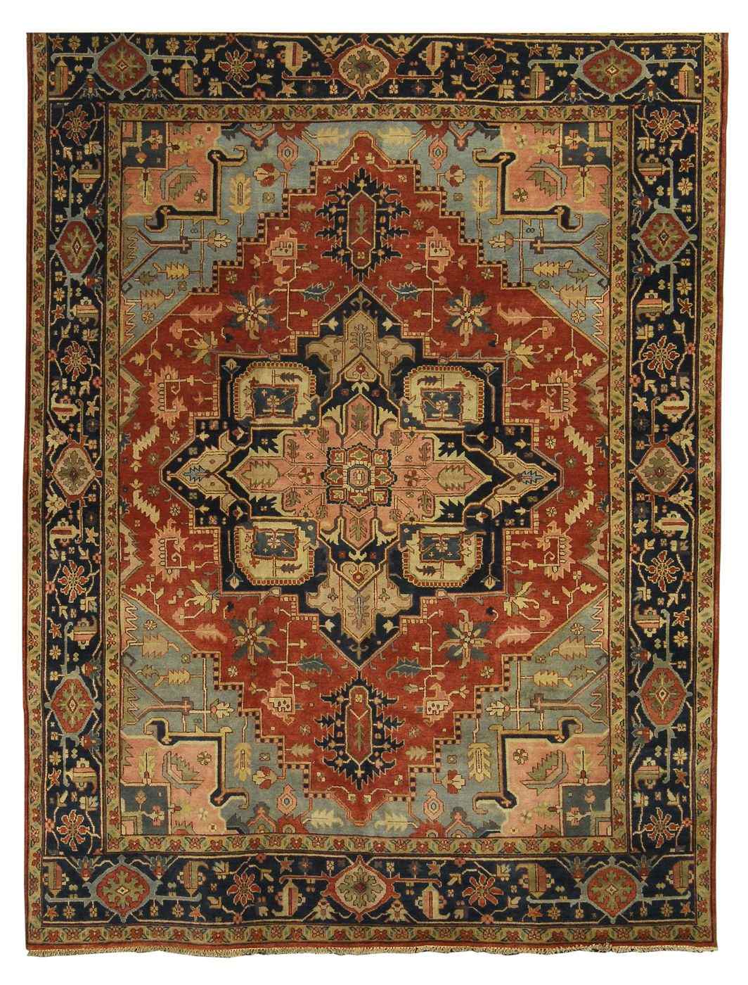 Appraisal: ORIENTAL RUG SERAPI DESIGN ' x ' '' Central gabled