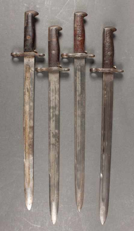 Appraisal: Four bayonets all U S Model marked ''S A ''