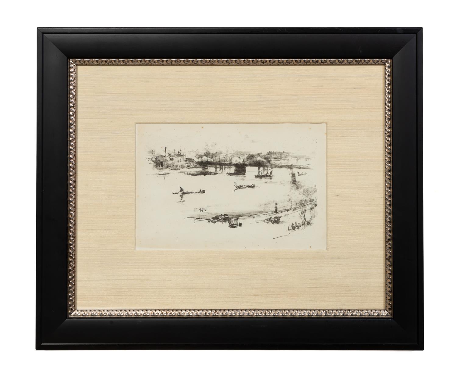 Appraisal: WHISTLER CHARGING CROSS RAILWAY BRIDGE ETCHING James Abbott McNeill Whistler