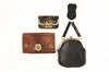 Appraisal: DOLL ACCESSORIES - Change purses collection of leather with brass