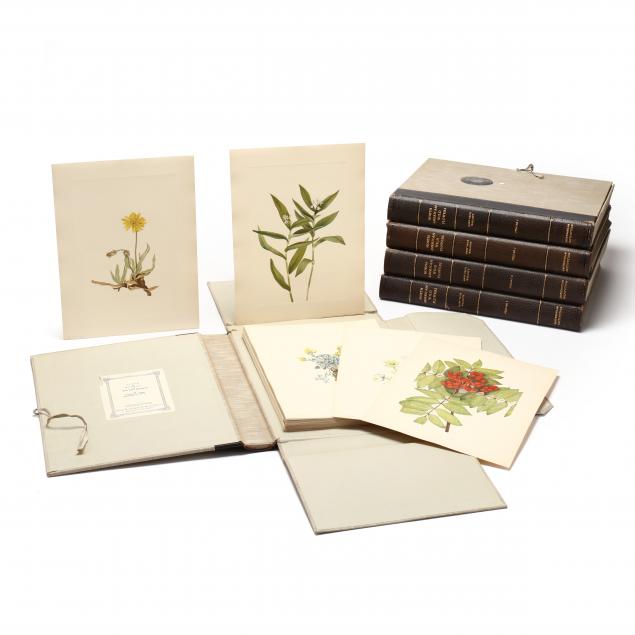 Appraisal: MARY VAUX WALCOTT AMERICAN - NORTH AMERICAN WILDFLOWERS FIVE PORTFOLIOS