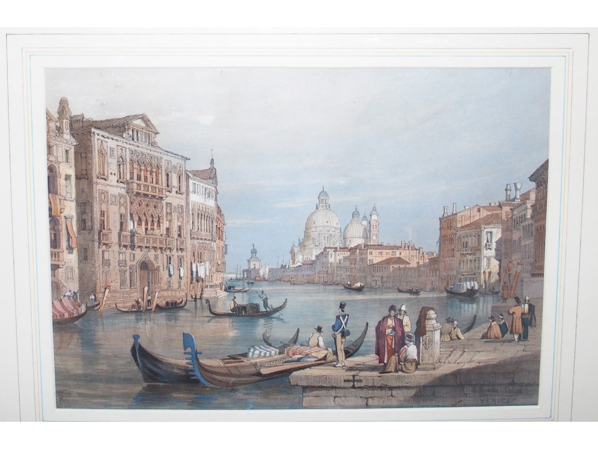 Appraisal: CONTINENTAL SCHOOL Venetian Canal print