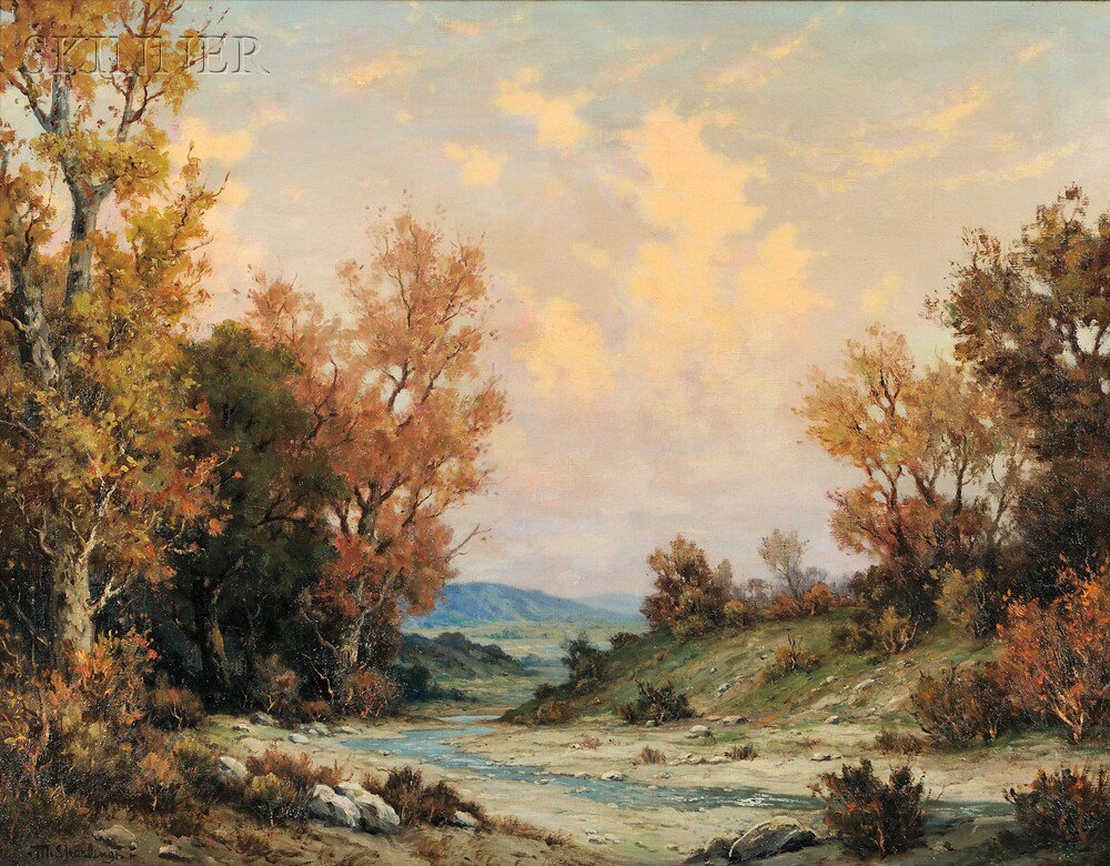 Appraisal: Michael P Sherlingh American - Autumn Landscape Signed -M Sherlingh-