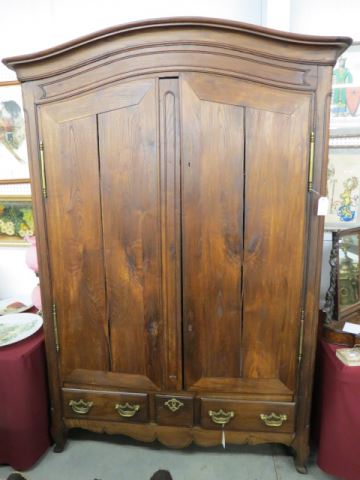 Appraisal: th Century French Armoire large double doors over lower drawers