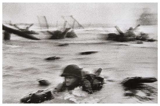 Appraisal: Robert Capa - Omaha Beach Normandy coast France Gelatin silver