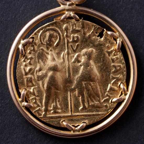 Appraisal: Venetian gold ducat probably th century obverse depicting a figure