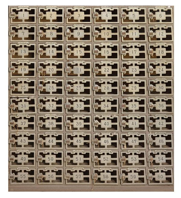 Appraisal: SET OF SIXTY JAPANESE METAL LOCKERS TEN WITHOUT KEYS HEIGHT