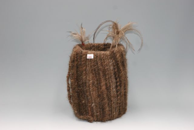 Appraisal: An Aboriginal human hair dance hat embellished with ochre and