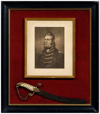 Appraisal: William Bainbridge letter sword post- autograph letter to John Rogers