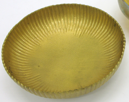 Appraisal: TIFFANY STUDIOS NEW YORK GILT BRONZE CENTER BOWL having tapered