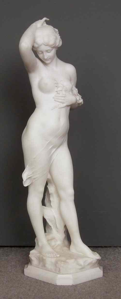 Appraisal: Pietro Bazzanti - - Carved white marble figure - Standing