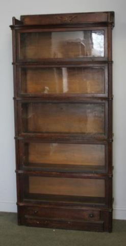 Appraisal: Wernicke Stack Barrister Bookcase Marked Wernicke System Elastic Bookcase From