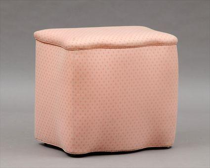 Appraisal: Contemporary Upholstered Hamper x in