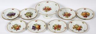 Appraisal: JZ COMPANY GERMAN PORCELAIN FRUIT COMPOTE JZ COMPANY JACOB ZEIDLER