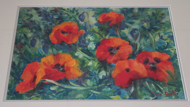 Appraisal: VERA CURTIS TH CENTURY SCHOOL 'POPPY FIELD' oil on board