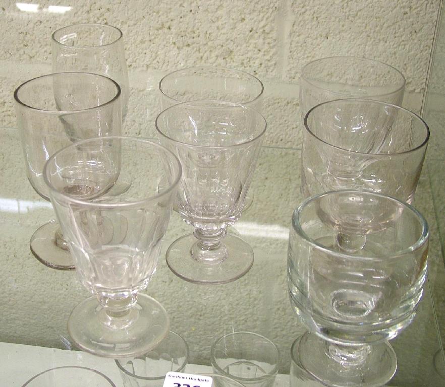 Appraisal: Eight various glasses including sundae and ice cream etc