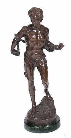 Appraisal: AFTER BARYE A HERCULEAN BRONZE high