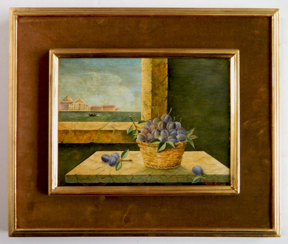 Appraisal: Frank Milan oil Frank Milan American th c - Still-Life