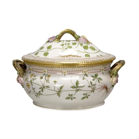 Appraisal: Royal Copenhagen Flora Danica Porcelain Covered Soup Tureen Estimate -