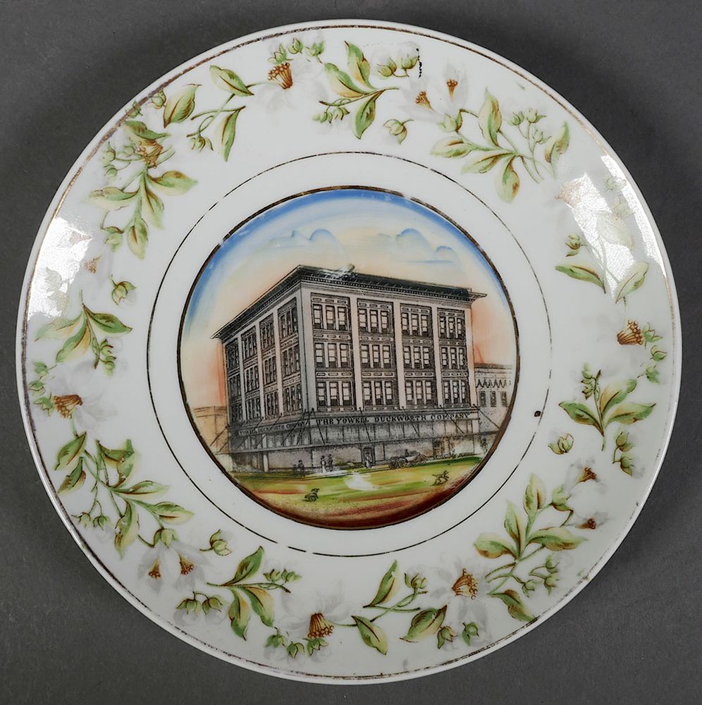 Appraisal: ORLANDO Yowell Duckworth Building Plate Souvenir plate depicting Orlando's first