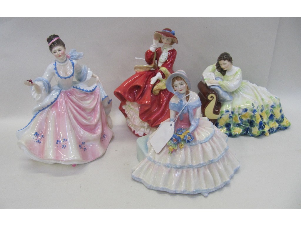 Appraisal: Four Royal Doulton figures Solitude HN Rebecca HN Daydreams HN