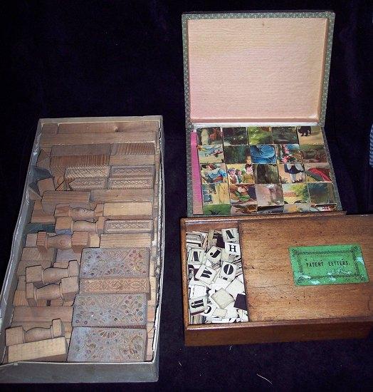 Appraisal: A box of child's nursery rhyme blocks a box of