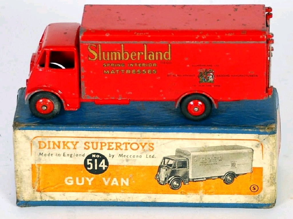 Appraisal: DINKY SUPERTOYS BOXED 'GUY VAN' WITH ST TYPE CAB No