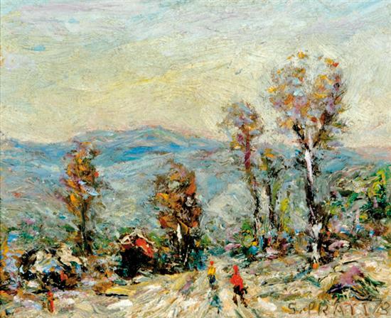 Appraisal: Samuel Baldwin Pratt Virginia - MOUNTAIN HEIGHT oil on board