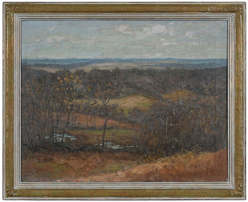 Appraisal: American School th century Autumn in the Mountains unsigned stamped