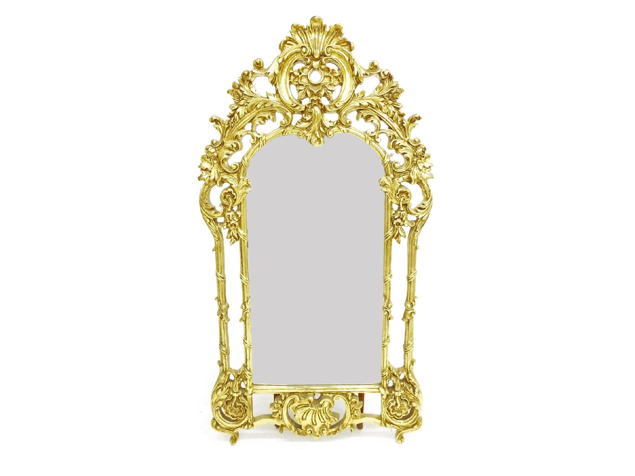 Appraisal: Contemporary large ornate rococo style giltwood mirror high x wide