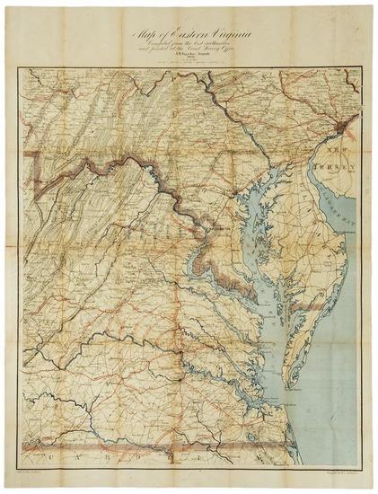 Appraisal: MAP - W L NICHOLSON compiler Map of Eastern Virginia