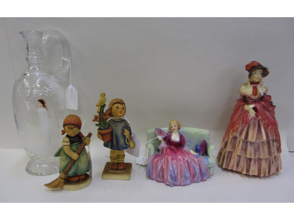 Appraisal: Royal Doulton figure Sweet and Twenty HN two Hummel figures