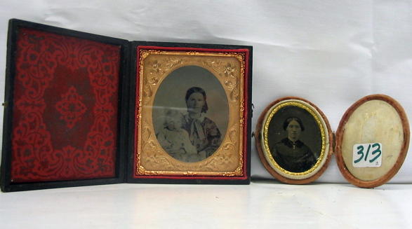 Appraisal: TWO CIVIL WAR ERA DAGUERREOTYPES One of a mother and