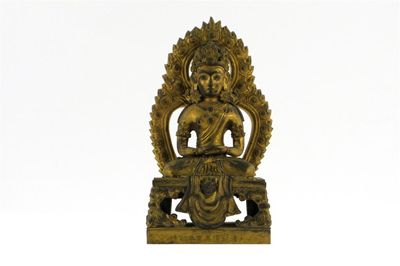 Appraisal: A Chinese gilt bronze figure of Amitayus dressed as a