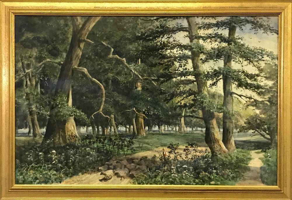 Appraisal: William Livinestone Anderson Watercolor William Livinestone Anderson British - large