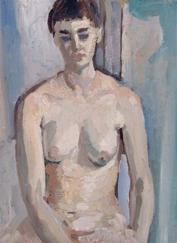 Appraisal: RONALD OSSORY DUNLOP British - 'Little Nude' titled verso oils