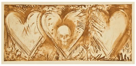 Appraisal: Jim Dine b My Nights in Santa Monica the Bistre