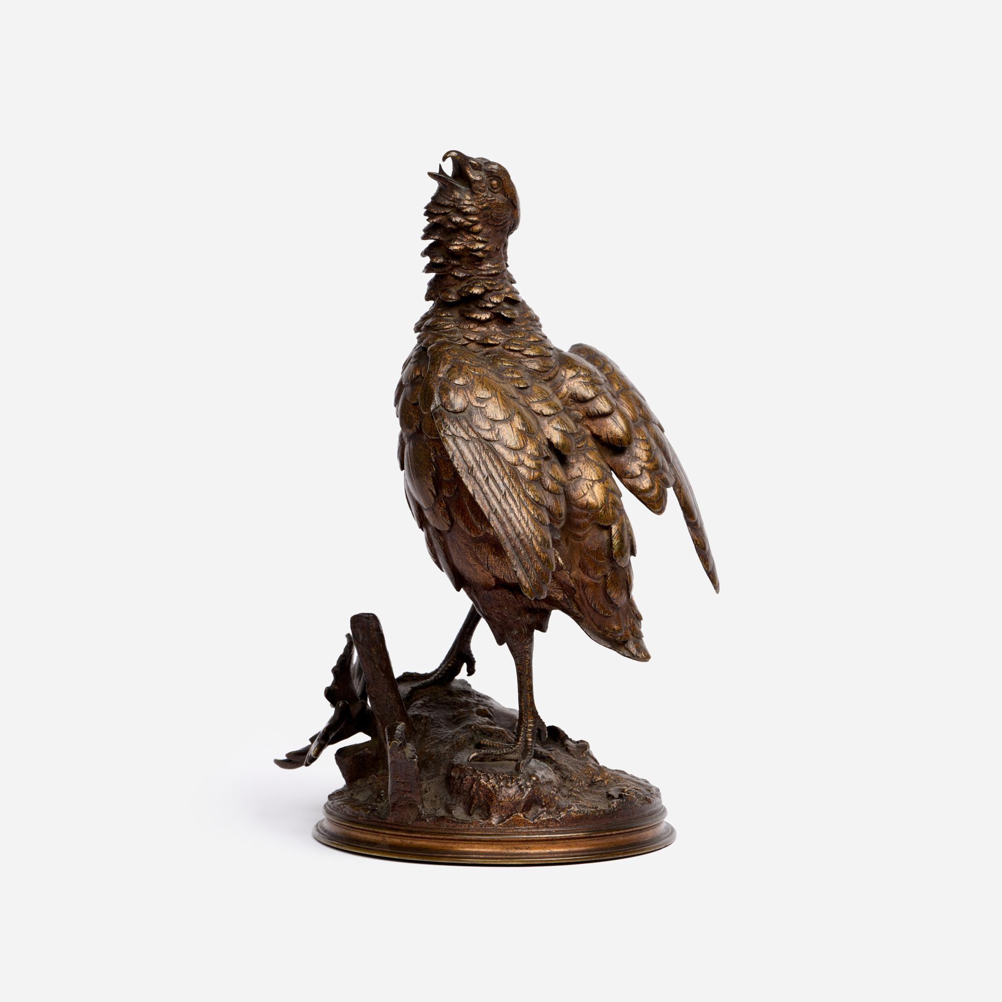 Appraisal: FERDINAND PAUTROT BRONZE GROUSE HEIGHT Ferdinand Pautrot French - Grouse