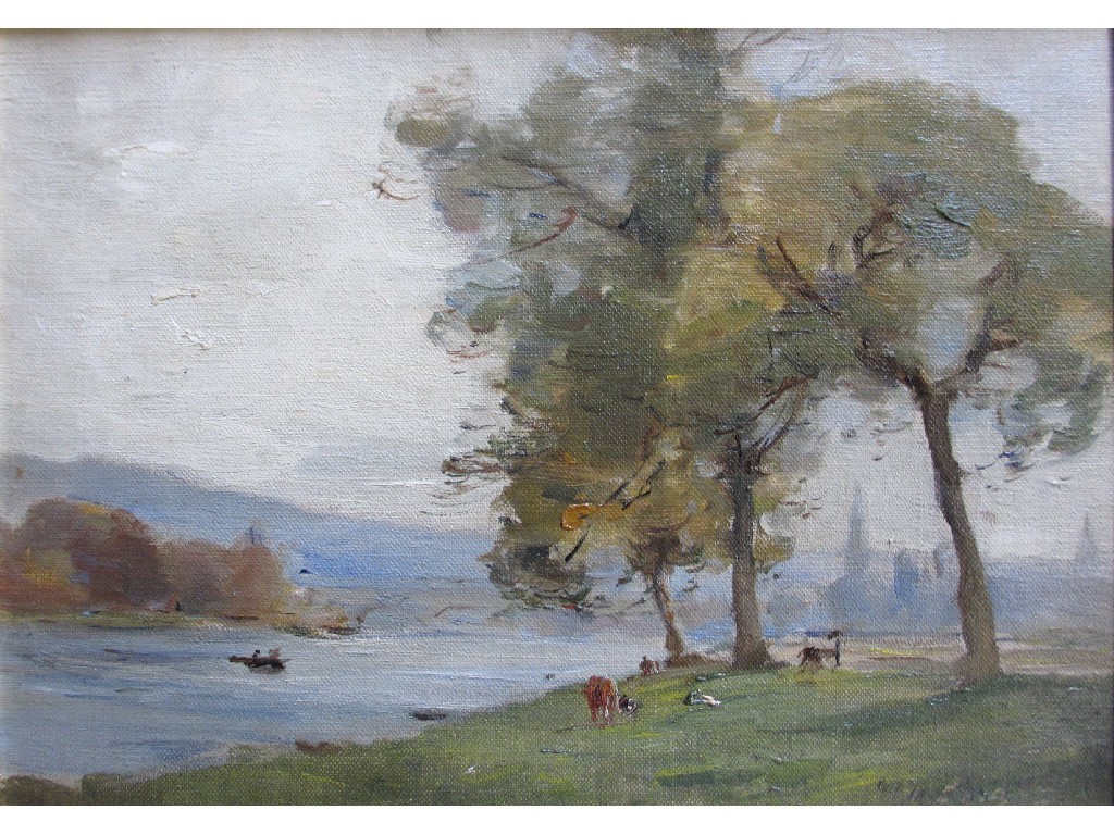 Appraisal: WILLIAM MILLER FRAZER - THE NORTH INCH PERTH Oil on