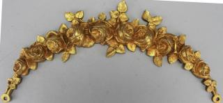 Appraisal: Antique French Gilt Bronze Floral Wall Mount Antique French Gilt